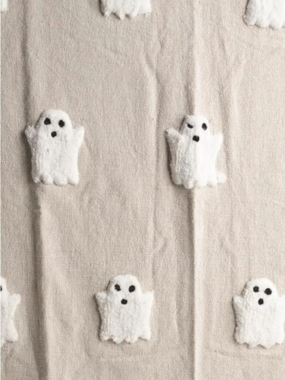 NWT Handcrafted in India 'BOO' Throw Blanket